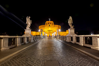 Sant'Angelo Bridge over the Tiber River, Rome